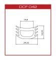 DCF042 Silikon derz fitili(24*14mm)