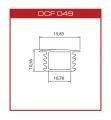 DCF049 Silikon derz fitili(19*10mm)