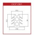 DCF061 Silikon derz fitili(37*30mm)