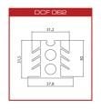 DCF062 Silikon derz fitili(37*30mm)