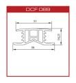 DCF089 Silikon derz fitili(36*14mm)