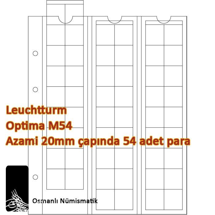 Optima M54/20 Madeni Para Sayfası (5'li Paket)