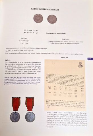 Osmanlı Madalyaları ve Nişanları Belgelerle Tarihi