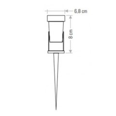 CATA CT 7300 5W Led Kazıklı Çimen Armatürü IP65 CT-7300