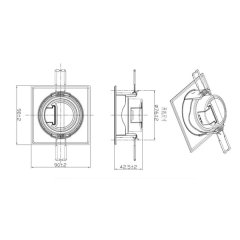 5W Sıva Altı Yuvarlak Hareketli LED Spot 5W (3000K / 6500K ) LS459