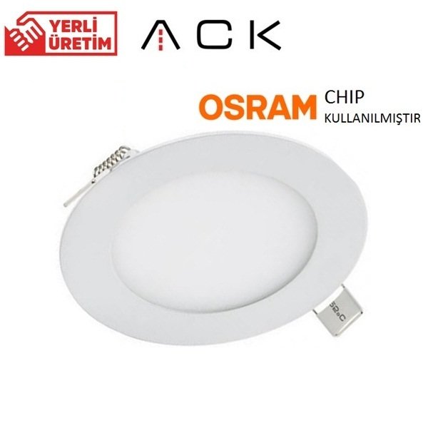 9W Sıva Altı Yuvarlak Led Panel Beyaz Kasa Beyaz Işık 6500K - AP01-00930 Alım Yapmadan Önce Stok Bilgisi Alınız Alım Yapmadan Önce Stok Bilgisi Alınız