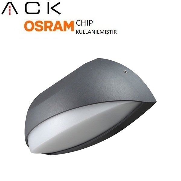 Pirus B - Bahçe Duvar APLİK - Aydınlatma Armatürü -Antrasit Gövde-12W Led Günışığı - AG40-00602 Alım Yapmadan Önce Stok Bilgisi Alınız