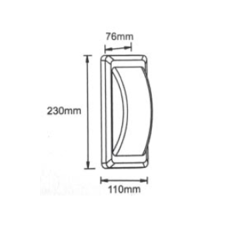 12W Dekoratif Led Bahçe Duvar APLİK - Siyah Gövde Günışığı 3000K - IP65 (SU GEÇİRMEZ) AH07-04601 Alım Yapmadan Önce Stok Bilgisi Alınız