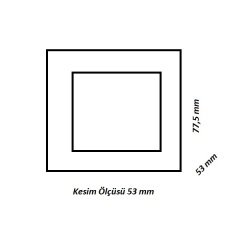 1,5W Panel Kasalı Yürüme Yolu İç Mekan Koridor Aydınlatma Armatürü Günışığı 3000K  AH07-00904