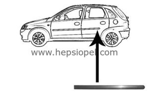 Opel Corsa C Arka Kapı Bandı Sağ Taraf 5 Kapılı Araçlar İçin