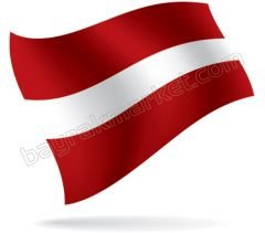 Letonya Masa Bayrağı