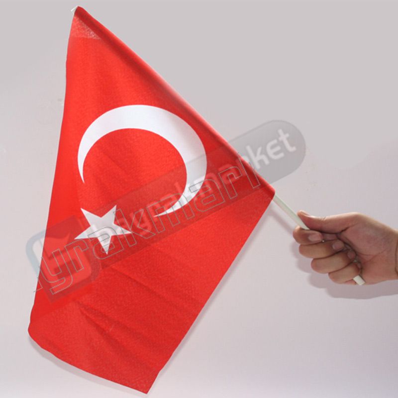 Çubuklu Türk Bayrağı (30x45 cm)