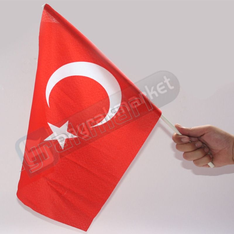 Çubuklu Türk Bayrağı (50x70 cm)
