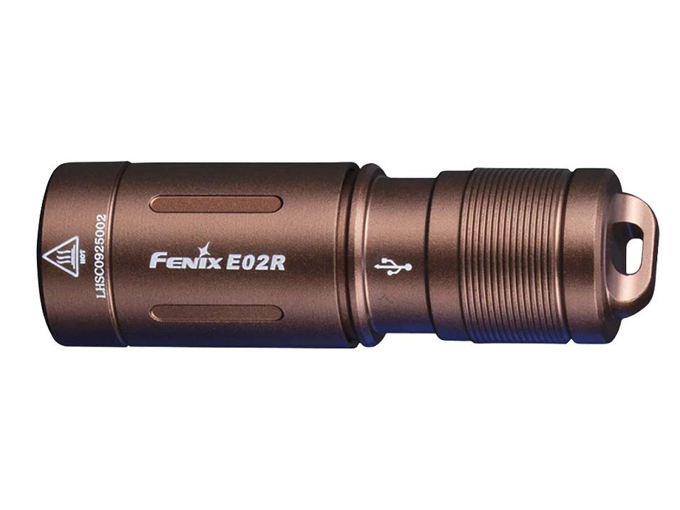 Fenix E02R 200 Lümen Anahtarlık Fener Kahverengi-E02R26