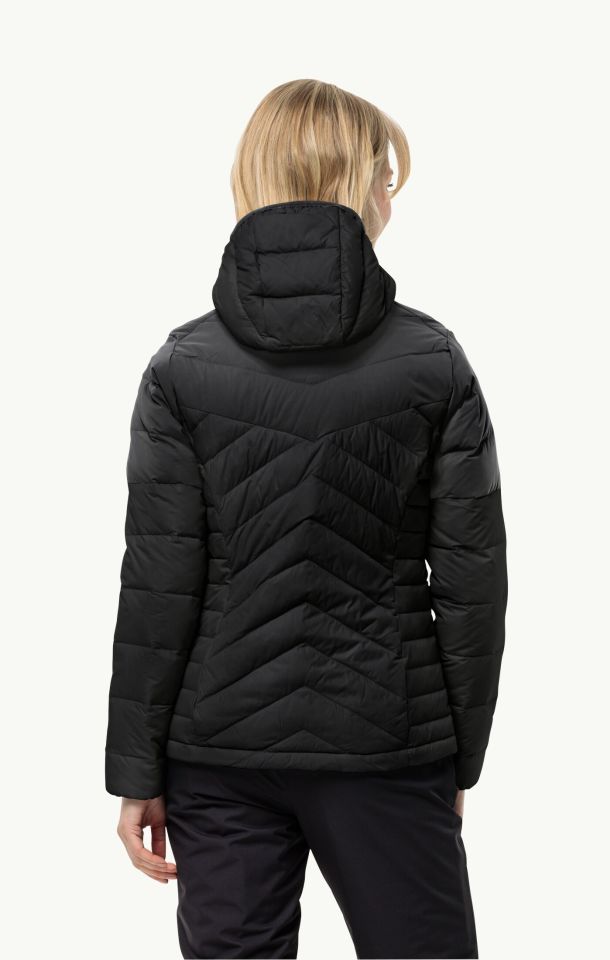 Jack Wolfskin Tundra Down Hoddy Kadın Outdoor Mont-1206642BLK