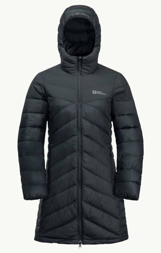 Jack Wolfskin Tundra Down Coat Kadın Outdoor Mont-1207751BLK