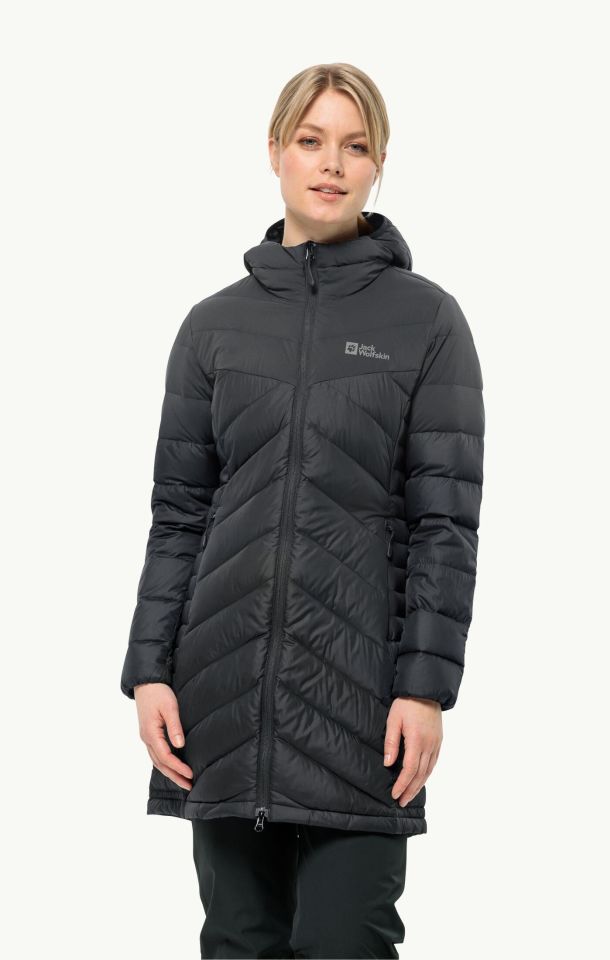 Jack Wolfskin Tundra Down Coat Kadın Outdoor Mont-1207751BLK