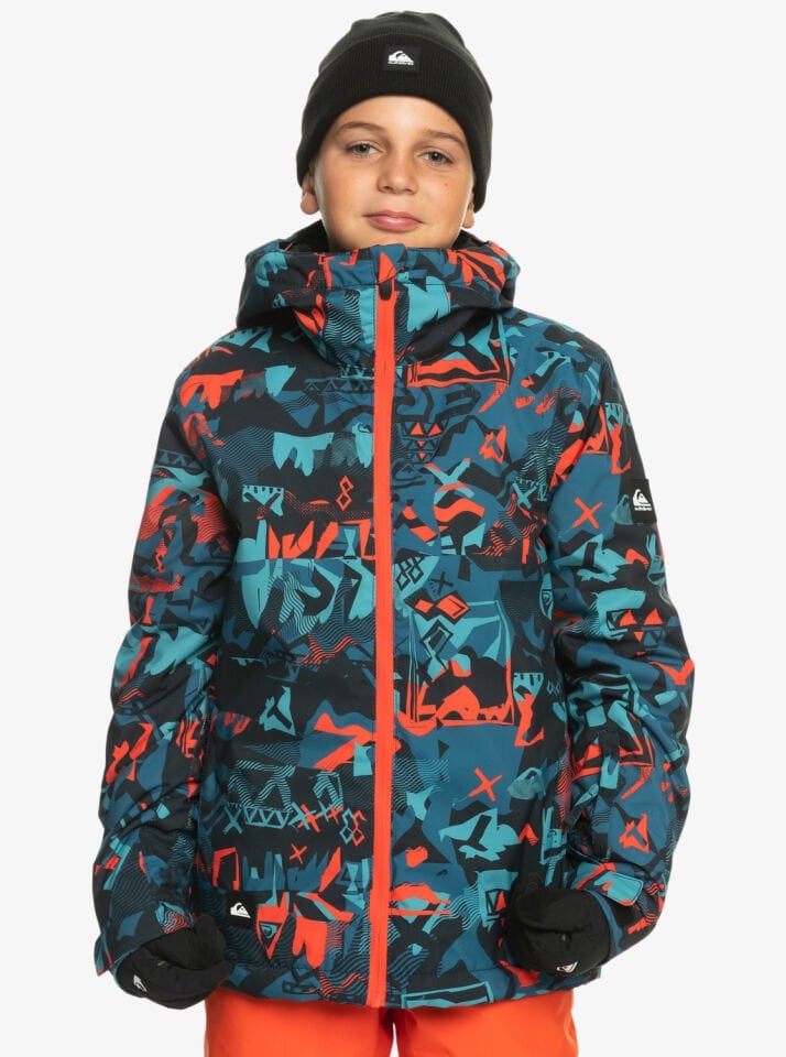 Quiksilver Mission Printed Block 4-16 Yaş Çocuk Kayak/Snowboard Montu-EQBTJ03164NNK