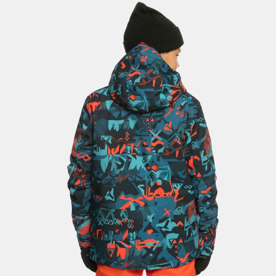 Quiksilver Mission Printed Block 4-16 Yaş Çocuk Kayak/Snowboard Montu-EQBTJ03164NNK