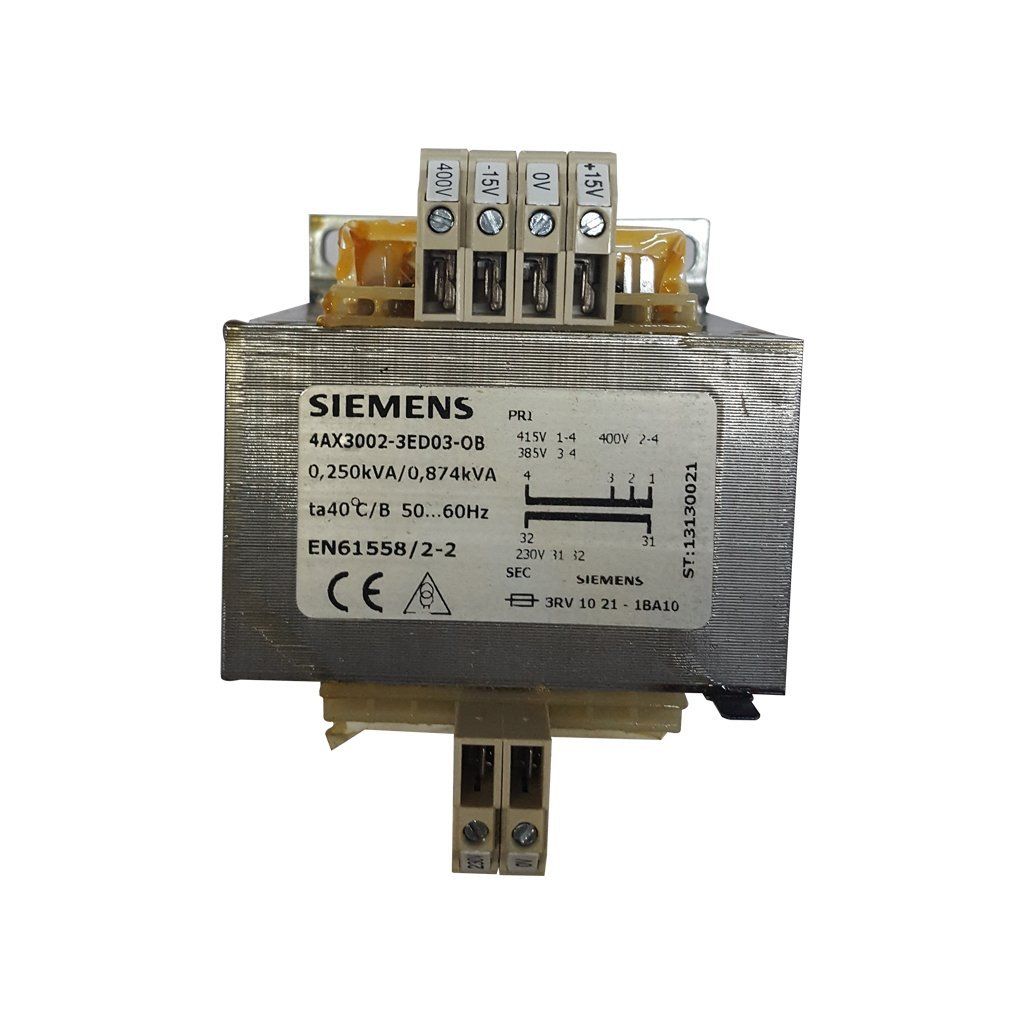 Siemens 4AX3002-3HA03-0B 250 Va Kumanda Trafosu 230-400 V/24V (50-60 Hz)