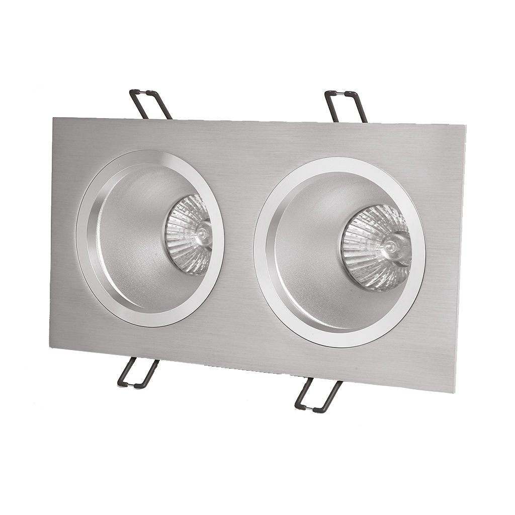 Aklight Elegant Kare 2Li Spot Armatür Kasası AKL-E3032G