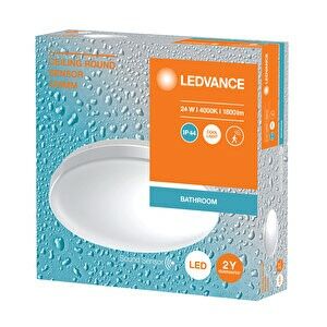 Ledvance Celing Round 18W 840 Ses Sensörlü Plofonyer-Tavan Armatürü IP44