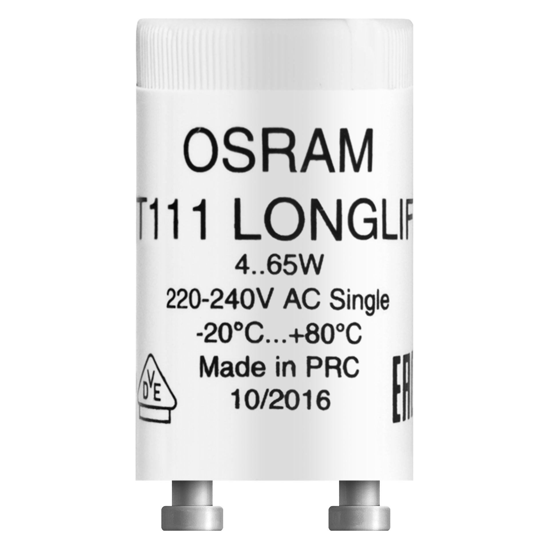 Osram St 111 Longlıfe Starters Ac Safety Deos For Single Operation At 230V 4050300854045