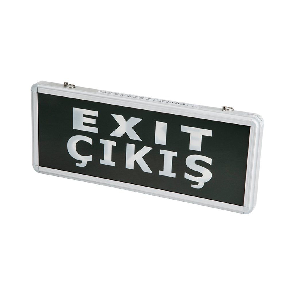 Cata Exit Çıkış Armatürü Ledli 3 Saat Akülü Ct-9175