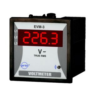 Entes EVM-3-72 72x72 220Vac T/İ Elektronik Voltmetre M0020