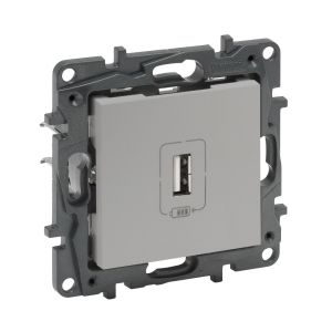 Legrand Raventi Alüminyum Tekli Usb Şarj Prizi 1100Ma 768297