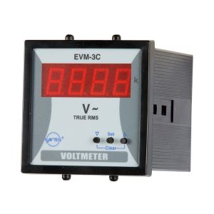 Entes EVM-3C-72 72x72 220Vac T/İ Elektronik Voltmetre M0024