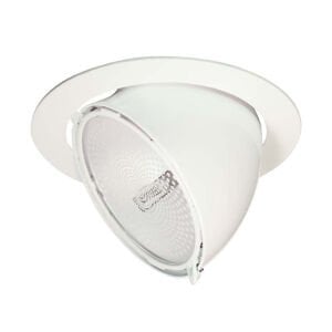 Aklight Metal Oynar Başlı Beyaz Armatür 150W (Boş) Akl-2141