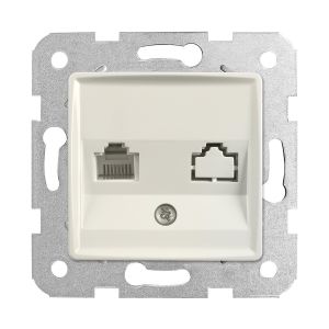 Viko Rollina/ Linnera Krem Tekli Data Prizi (Rj45 Cat6) (Mek+Düğ/Kap.) Çerçeve Hariç 90441078