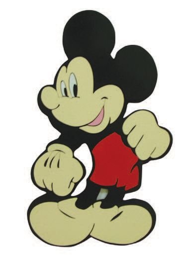 Okulca TFD-210 Ahşap Mickey Mouse Figürü 60* cm