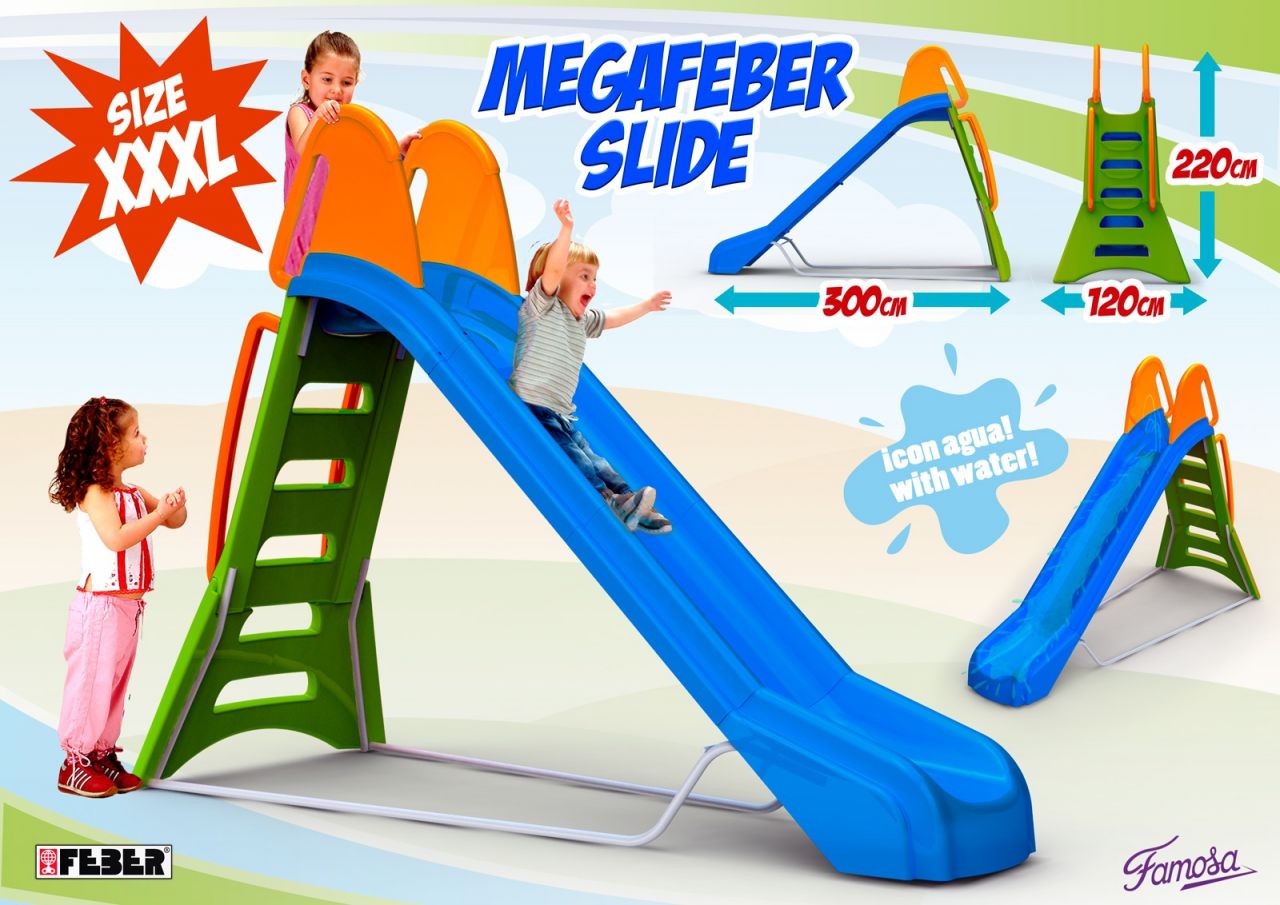 Okulca F-07451 Mega Feber slide XXXL Plastik Kaydırak 43*58*41 cm