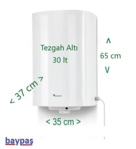 Tezgah Altı 30 litre Termosifon