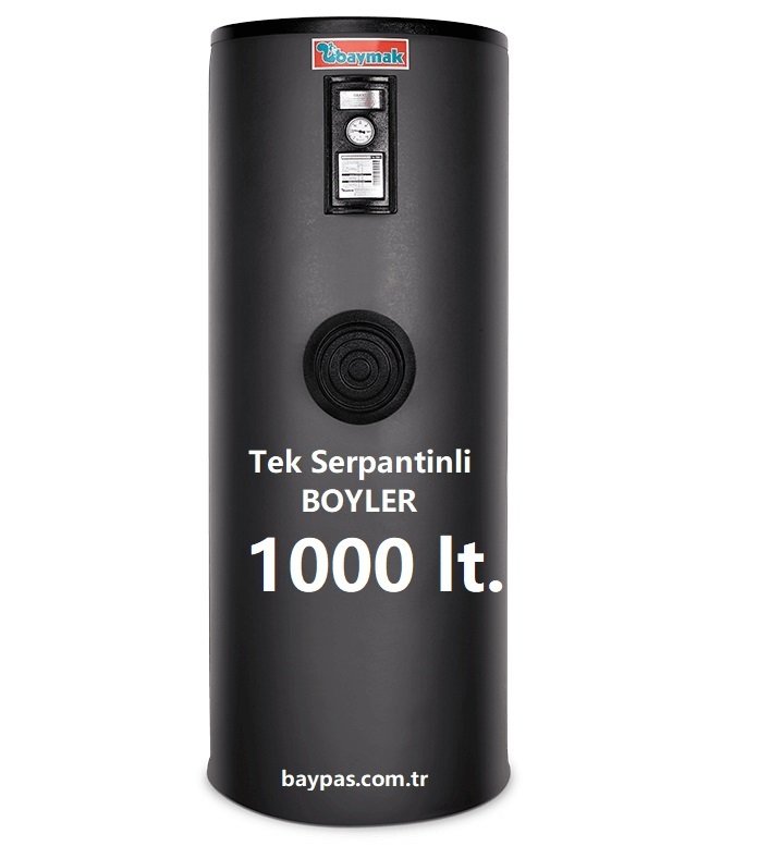 Tek Serpantinli Boyler 1000 lt