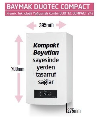 Duotec Compact Premix 24 kw yoğuşmalı kombi