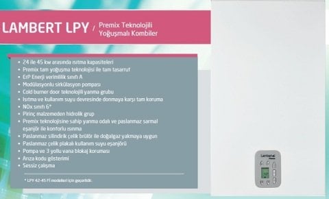 Lambert Lpy 24 Kw Yoğuşmalı Kombi