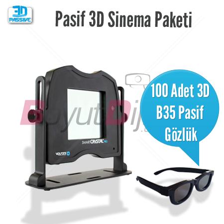 Volfoni SmartCrystal Pro 3D Modülatör + 100 Gözlük