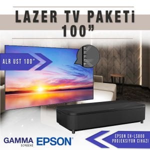 Epson LS800B 100 inç ALR UST Lazer TV Paketi