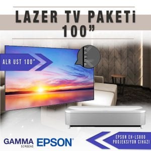Epson LS800W 100 inç ALR UST Lazer TV Paketi