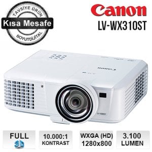 Canon LV-WX310ST Kısa Mesafe Projeksiyon Cihazı