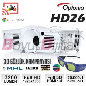 Optoma HD26 Full HD Projeksiyon Cihazı