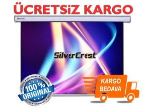 SilverCrest 180x180 Gri Storlu Projeksiyon Perdesi - SC-GP180