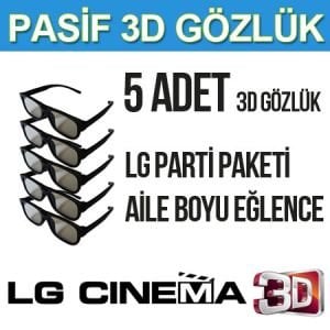 LG 3D Gözlük 5'li Parti Paketi Pasif FPR