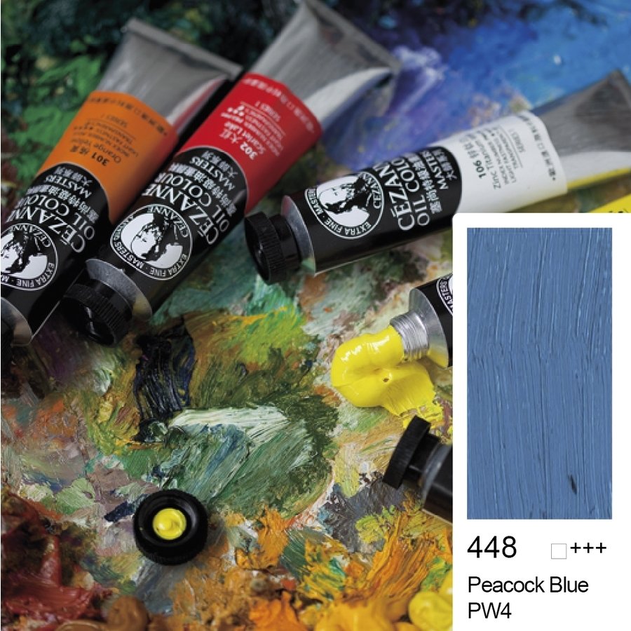 448 Peacock Blue Cezanne Extra Fine Yağlı Boya 45 ml