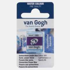 Van Gogh Sulu Boya Tablet Quinacridone Purple Blue 593