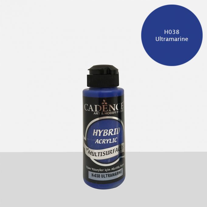 Cadence Hybrid Multisurface Akrilik Boya H-038 Ultramarine 120 ml