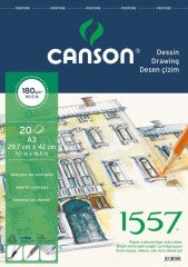 Canson 1557 Çizim Defteri A3 180 gr 20 Yaprak (Spiralli)